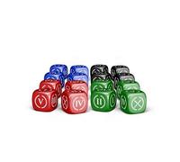 Crowd Games ONUS! Traianus Custom Dice Set - 16 Themed Dice with Roman Numerals, Immersive Accessory for Historical Wargames