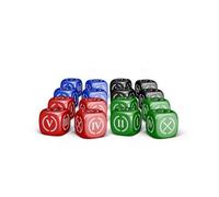 Crowd Games ONUS! Traianus Custom Dice Set - 16 Themed Dice with Roman Numerals, Immersive Accessory for Historical Wargames