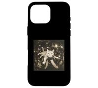 Crowd Surfing Cat Meme Disco Party Cat Gang Night Club Case for iPhone 16 Pro Max