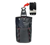Crowded Polyster Flexible Waist Bag Highlighting Spring Hook and Detachable Clip for Construction Work Two Pocket Tool Planner