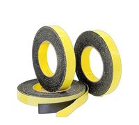 CROWEL 1pc 5M/10M EVA Strong Adhesion Black Foam Tape - 1-3mm Thick Anti-Collision Seal for Shock Absorption/Moisture Resistance(40mmX3mmX5m)