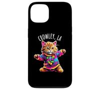 Crowley LA USA Fun Cute Colorful Dancing Cat Design Case for iPhone 13