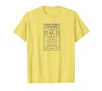 Crowley Thelema Liber AL vel Legis Holy Book - OTO Magick T-Shirt, Men, Lemon Yellow, Small