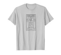 Crowley Thelema Liber AL vel Legis Holy Book - OTO Magick T-Shirt, Men, Silver Grey, XX-Large