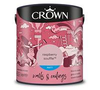 CROWN 2.5L Breatheasy MATT Emulsion Paint for Walls & Ceilings - RASPBERRY SOUFFLE