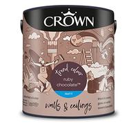 CROWN 2.5L Breatheasy MATT Emulsion Paint for Walls & Ceilings - RUBY CHOCOLATE