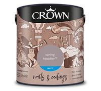 CROWN 2.5L Breatheasy MATT Emulsion Paint for Walls & Ceilings - SPRING HEATHER