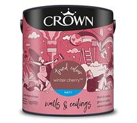 CROWN 2.5L Breatheasy MATT Emulsion Paint for Walls & Ceilings - WINTER CHERRY