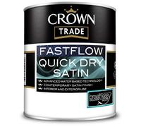 Crown Trade Fastflow Quick Dry Satin, White 5L