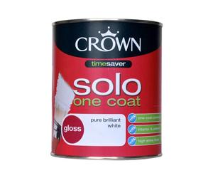 Crown 750ml - Solo One Coat Gloss Pure Brilliant White