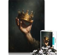 Crown Adult Puzzles 1000 Pieces,Help The Brain Exercise Addictive Toys to Cultivate Patience Unique Challenge Game (38x26cm)