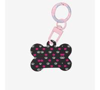 Crown and Lips Printing Acrylic Dog Bone Ornament,Dog Tags Personalized Pet Ornament, Key Chain Bone Shaped Id Tags