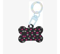 Crown and Lips Printing Acrylic Dog Bone Ornament,Dog Tags Personalized Pet Ornament, Key Chain Bone Shaped Id Tags