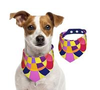 Crown and Robe Pet Scarf Dog Bandanas Spring Summer Soft Cotton Puppy Scarfs Adjustable Accessories for Small Medium Large Girl Boy Pup Medium