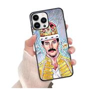 Crown Art Work Freddie Jacket Queen Mercury Aesthetic TPU Custom Compatible With iPhone 7 7S 8 SE 2020 X XR XS 11 12 13 14 15 16 16E Pro Max Plus Mini Case Design Personalised Name Cover Silicone
