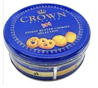 Crown Biscuits Finest Butter Danish Cookies Selection Tin 140g, Sweet Perfect for Gifting Mothers day, Fathers Day, Anniversary, Thank you, Easter, Christmas Day, All Occassions (1 Tin x 140g)