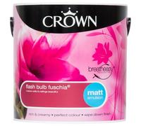Crown Breatheasy Emulsion Paint - Matt - Flash Bulb Fuchsia - 2.5L