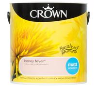 Crown Breatheasy Emulsion Paint - Matt - Honey Fever - 2.5L