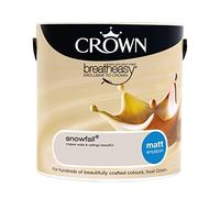 Crown Walls and Ceilings Matt Emulsion Paint, Snowfall 2.5L
