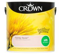 Crown Breatheasy Emulsion Paint - Silk - Honey Fever - 2.5L