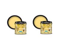 Crown Breatheasy Matt Emulsion Paint For Walls & Ceilings Happy Daze 2.5L Pack Of 2