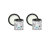 Crown Breatheasy Matt Emulsion Paint For Walls & Ceilings Milk White 2.5L Pack Of 2