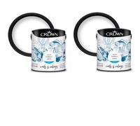 Crown Breatheasy Matt Emulsion Paint Pure Brilliant White 5L Pack Of 2
