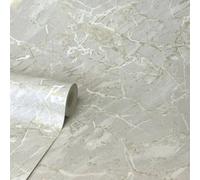 Crown Carbon Onyx Cream Stone & Gold Marble Wallpaper M1747