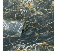 Crown Carbon Onyx Navy Wallpaper M1748