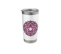 Crown Chakra Symbol | Purple Mandala Design Stainless Steel Insulated Tumbler