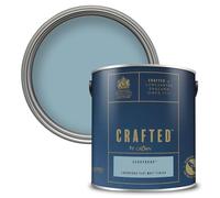 Crafted By Crown Luxurious Flat Matt Emulsion - Premium Interior Wall, Ceiling And Wood Paint - Scrapbook - 2.5L, Blue
