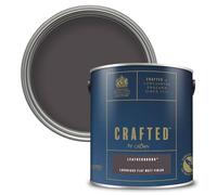 Crown CRAFTED Leatherbound Matt Emulsion Deep Aubergine Paint 2.5L | Deep Aubergine velvety flat matt finish for interior walls, ceilings & wood. Soft to touch, hides imperfections, low VOC