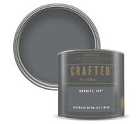 Crown CRAFTED Metallic Granite Pewter Top Paint Tester Pot - Sample 125ml