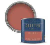 Crown CRAFTED Terracotta Red Paint Matt Emulsion Tester - Sample 125ml | CERAMIC KILN velvety flat matt finish for interior walls, ceilings & wood. Soft to touch, hides imperfections, low VOC