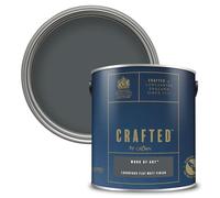 Crown CRAFTED Work of Art Matt Emulsion Dark Grey Paint 2.5L