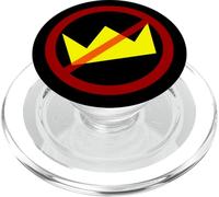 Crown Crossed Out Red Circle No PopSockets PopGrip for MagSafe