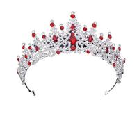crown,Crowns,tiaras, Tiara，princess crown，Wedding Tiara Princess Silver Colors Green Crystal Wedding Crown for Queen Bridal Headdress Tiaras Hairwear Girls Prom Head Ornaments Jewelry (Color : Gold Re