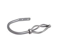 Crown Curtain Holdbacks Silver - Pack of 2