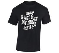 Crown Designs Andre is Not Even Funny Football Joke Wrong Name Top Premium Quality Regular Fit T-Shirt Top for Men and Teens - Black/L