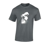 Crown Designs Assassin Leon Classic Movie Film Inspired Premium Quality Regular Fit T-Shirt Top for Men and Teens - Grey / 4XL