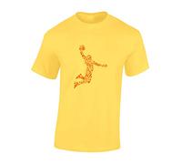 Crown Designs Basketball Player Cool Sports Fan Premium Quality Regular Fit T-Shirt Top for Men and Teens