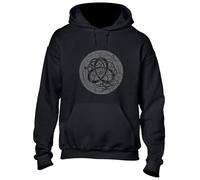 Crown Designs Celtic Knotwork Cool Premium Quality Unisex Hoodies for Men, Women and Teens - Black/L
