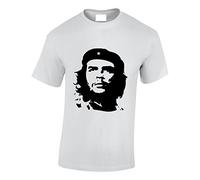 Crown Designs Che Guevara Iconic Image Novelty Gifts for Men & Teenagers T-Shirts Tops - White/Medium