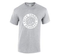 Crown Designs Chuck Norris Approved Martial Arts Inspired for Men & Teenagers T-Shirts Tops - Grey/Large