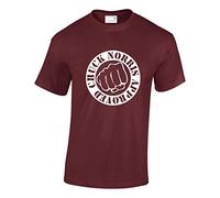Crown Designs Chuck Norris Approved Martial Arts Inspired for Men & Teenagers T-Shirts Tops - Maroon/Large