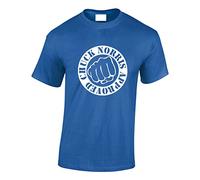 Crown Designs Chuck Norris Approved Martial Arts Inspired for Men & Teenagers T-Shirts Tops - Royal/X-Large