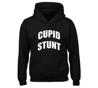 Crown Designs Cupid Stunt Funny Rude Humor Premium Quality Unisex Hoodies for Men, Women and Teens - Black/Small