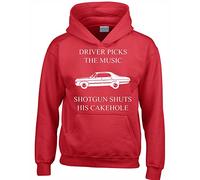 Crown Designs Driver Picks The Music Horror Teen Fiction TV Show Inspired Gift Unisex Hoodies for Men, Women & Teenagers - Red/Large