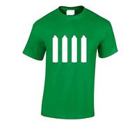 Crown Designs Four Candles Funny Cool for Men & Teenagers T-Shirts Tops - Green/X-Large