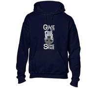 Crown Designs Give Me Some Space Astronaut Cool Premium Quality Unisex Hoodies for Men, Women and Teens - Blue / 5XL